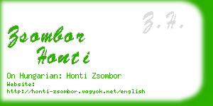 zsombor honti business card